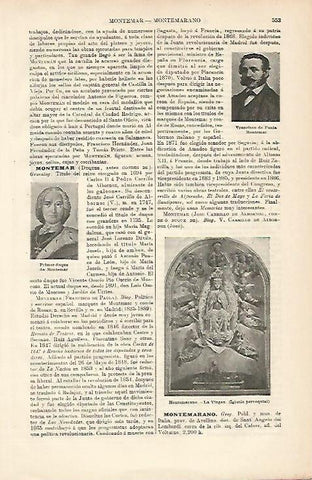  LAMINA ESPASA 8633: Virgen de Montemarano Italia