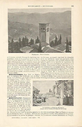 LAMINA ESPASA 8634: Torre romanica en Montemurlo Italia