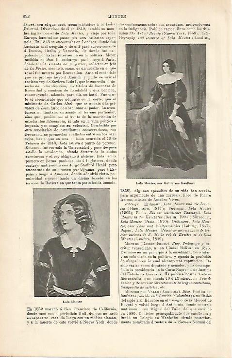 LAMINA ESPASA 8647: Lola Montes por G. Kanlbach