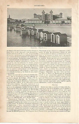 LAMINA ESPASA 8665: Playa Ramirez en Montevideo Uruguay