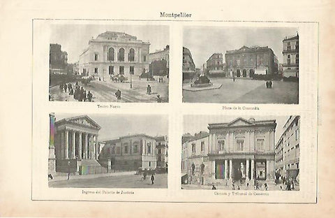 LAMINA ESPASA 8688: Edificios de Montpellier Francia