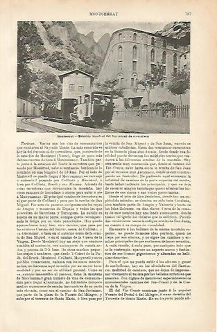 LAMINA ESPASA 8716: Tren cremallera de Montserrat Barcelona