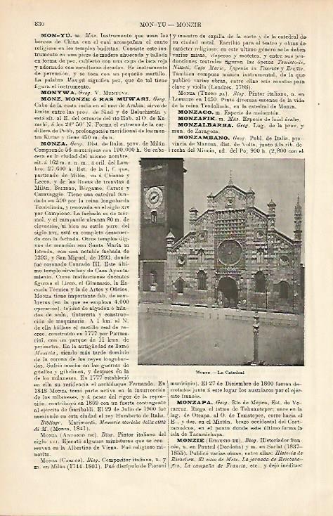 LAMINA ESPASA 8722: Catedral de Monza Italia