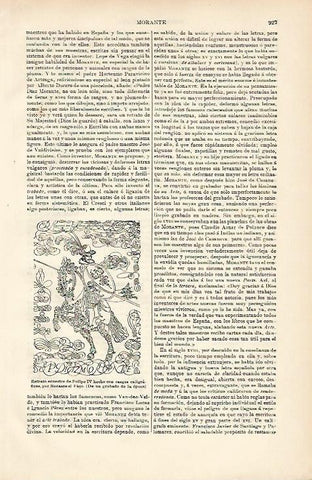 LAMINA ESPASA 8733: Retrato ecuestre de Felipe IV por Morante el Viejo