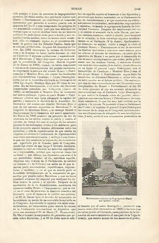 LAMINA ESPASA 8753: Monumento a S. Moret en Cadiz