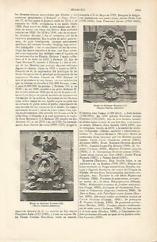 LAMINA ESPASA 8758: Bustos de Baltasar Moretus