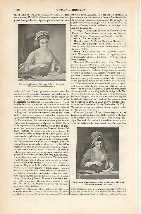 LAMINA ESPASA 8766: La planchadora por E. R. Morland
