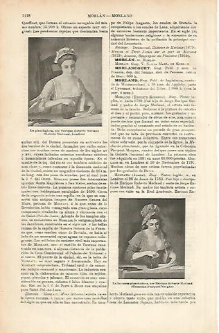 LAMINA ESPASA 8766: La planchadora por E. R. Morland