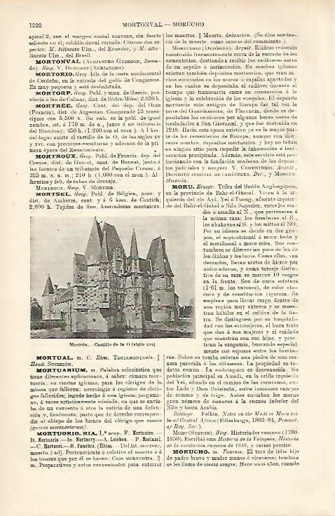 LAMINA ESPASA 8792: Castillo de la O en Mortree Francia