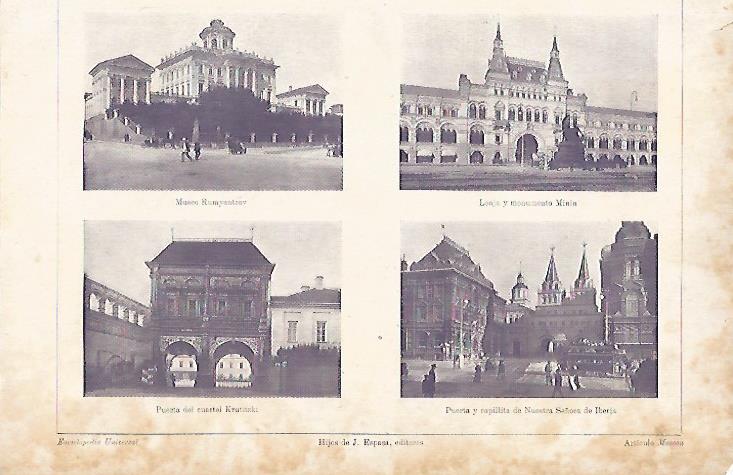 LAMINA ESPASA 8813: Edificios de Moscu