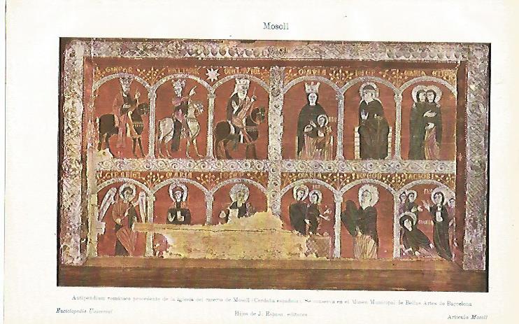 LAMINA ESPASA 8818: Antipendium romanico del Caserio de Mosoll (Cerdeña española)