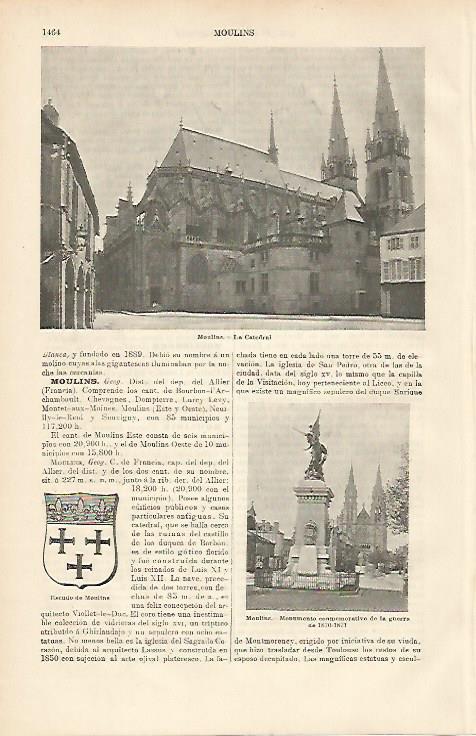 LAMINA ESPASA 8851: Catedral de Moulins Francia