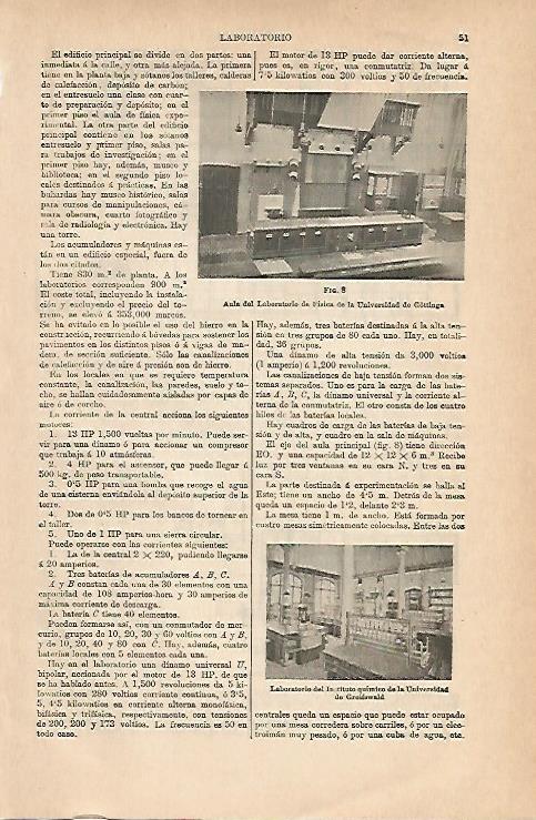 LAMINA ESPASA 8876: Aula del Laboratorio de Fisica de la Universidad de Gottinga