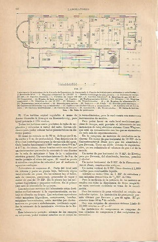 LAMINA ESPASA 8883: Laboratorio de maquinas de la Escuela de Ingenieros de Darmtadt
