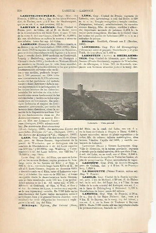 LAMINA ESPASA Alemania 8925: Vista general de Lahnstein Alemania