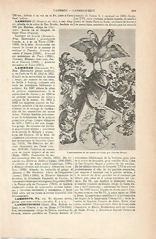 LAMINA ESPASA 8938: Lambrequines de las armas de Leon por Durero