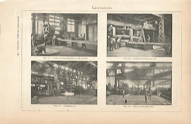 LAMINA ESPASA 8948: Laminador de planchas y tren de laminadores