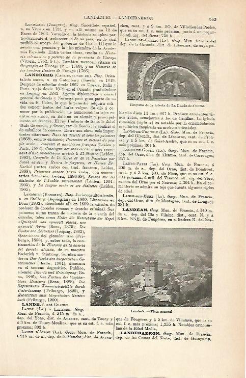 LAMINA ESPASA Alemania 8972: Vista general de Landeck Alemania