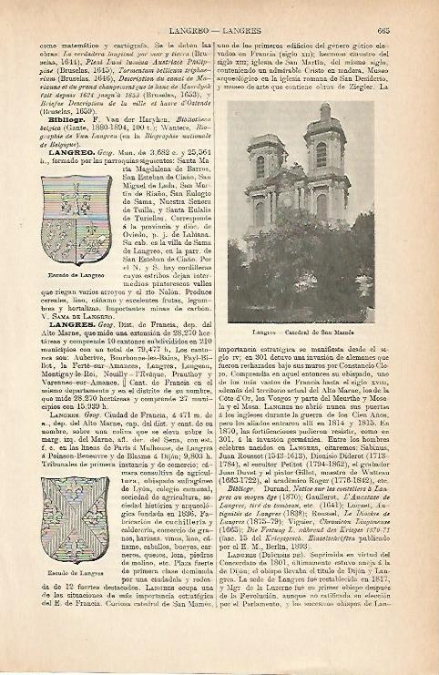 LAMINA ESPASA 8989: Catedral de San Mames Langres (Francia)
