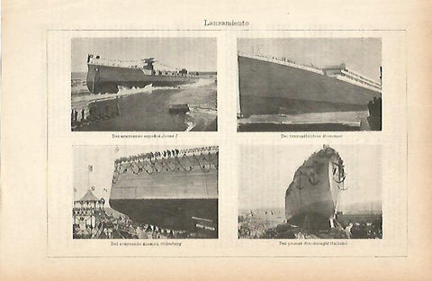 LAMINA ESPASA 9003: Lanzamiento de transantlanticos