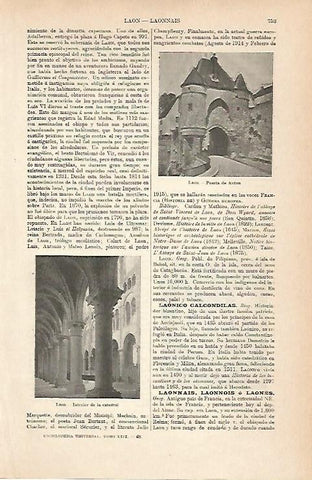 LAMINA ESPASA 9008: Vistas de Laon Francia