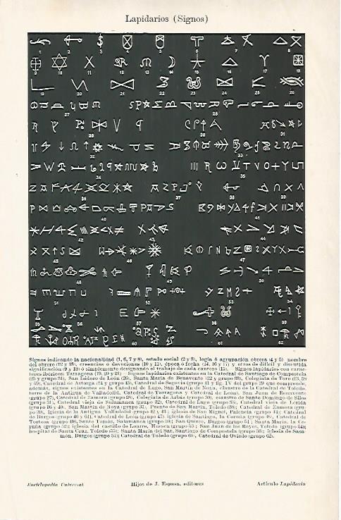 LAMINA ESPASA 9010: Signos lapidarios