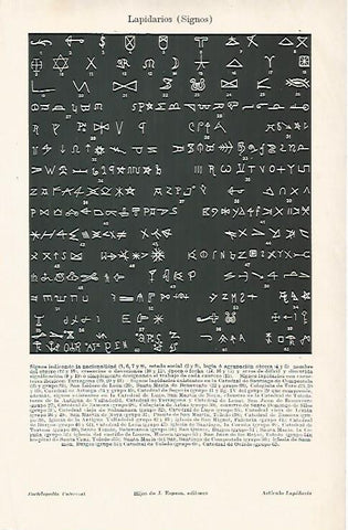 LAMINA ESPASA 9010: Signos lapidarios