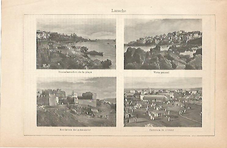LAMINA ESPASA 9011: Vistas de Larache Marruecos