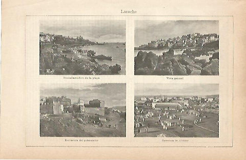 LAMINA ESPASA 9011: Vistas de Larache Marruecos