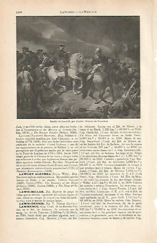 LAMINA ESPASA 9075: Batalla de Lawfeld por Couder