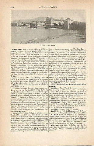 LAMINA ESPASA 9081: Vista general de Lazise Italia
