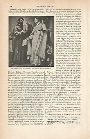 LAMINA ESPASA 9083: San Leandro y san Buenaventura por Murillo