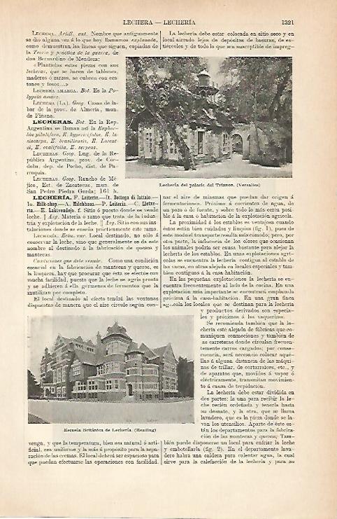 LAMINA ESPASA 9101: Lecheria del palacio del Trianon en Versalles