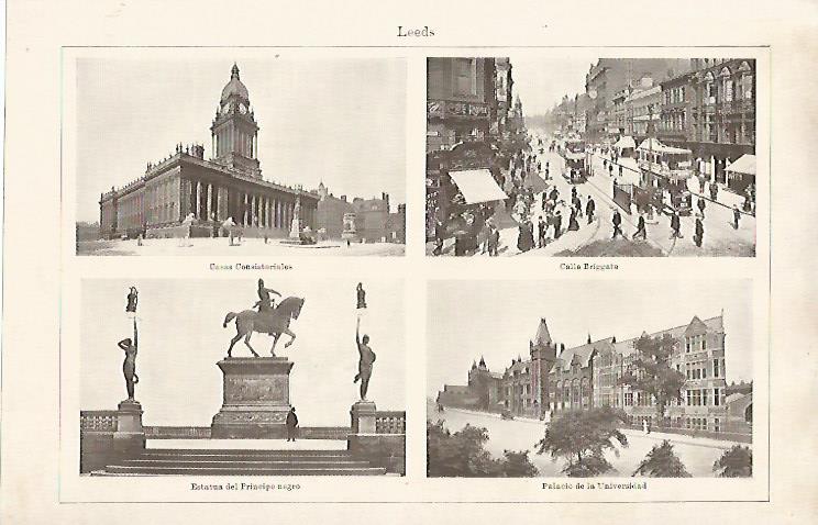 LAMINA ESPASA 9106: Vistas de Leeds Inglaterra