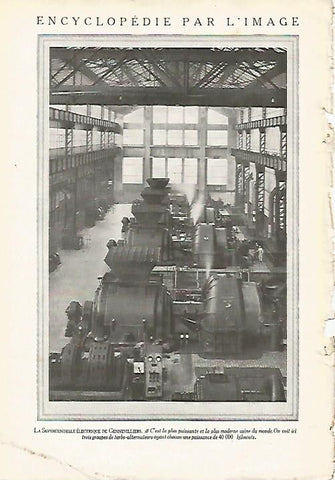 LAMINA 3666: CENTRAL ELECTRICA DE GENNEVILLIERS (FRANCIA)