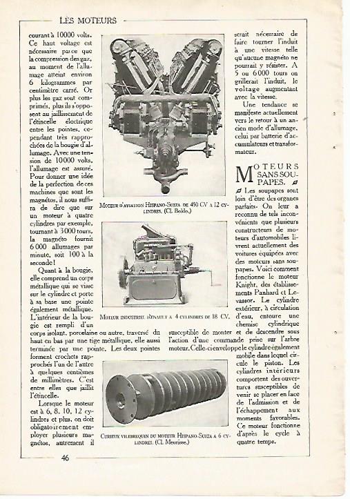 LAMINA 3688: MOTOR DE AVIACION HISPANO-SUIZA. MOTOR INDUSTRIAL RENAULT