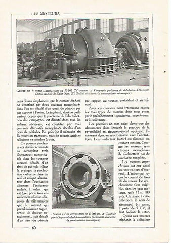 LAMINA 3695: GRUPO DE 5 TURBO ALTERNADORES DE 50.000 CV
