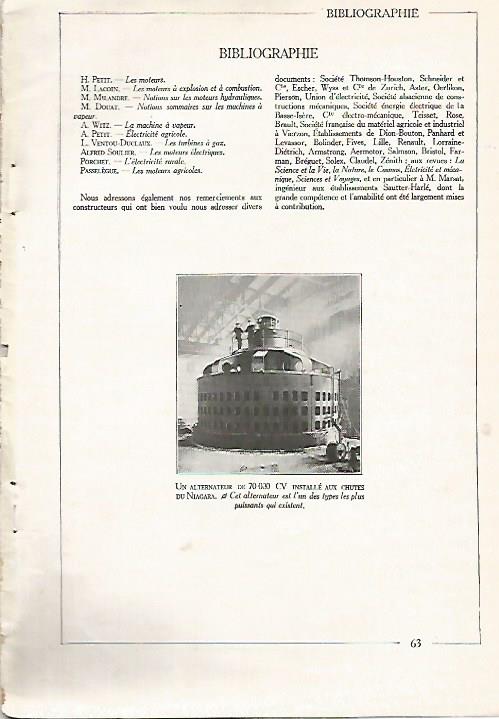 LAMINA 3697: ALTERNADOR DE 70.000 CV Y BIBLIOGRAFIA