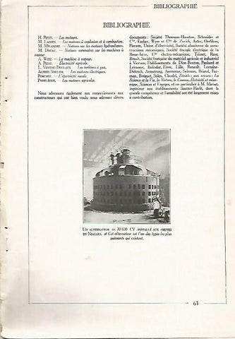 LAMINA 3697: ALTERNADOR DE 70.000 CV Y BIBLIOGRAFIA