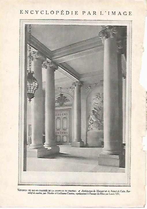 LAMINA 3698: VERSALLES. VESTIBULO CAPILLA DEL PALACIO