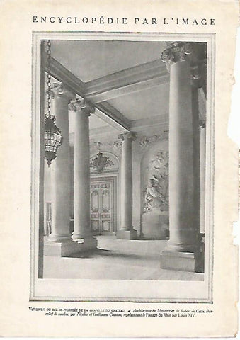 LAMINA 3698: VERSALLES. VESTIBULO CAPILLA DEL PALACIO