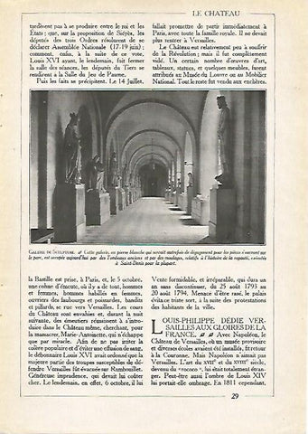 LAMINA 3712: VERSALLES. GALERIA DE LAS ESCULTURAS