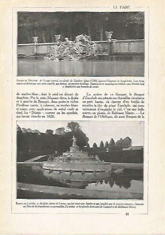 LAMINA 3718: VERSALLES. FUENTE DE NEPTUNO. FUENTE DE LATONA