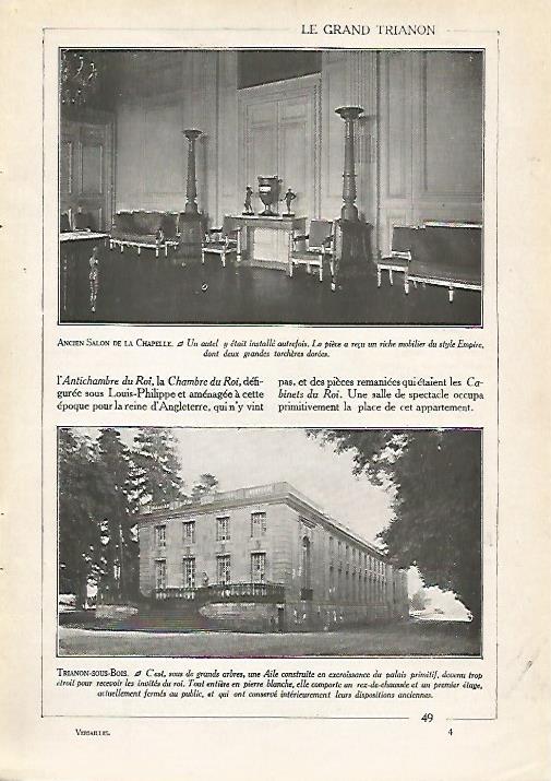 LAMINA 3722: VERSALLES. ANTIGUO SALON DE LA CAPILLA. TRIANON 