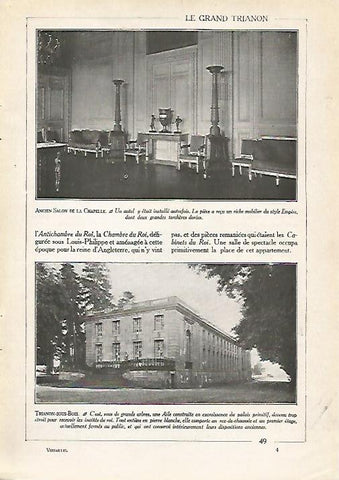 LAMINA 3722: VERSALLES. ANTIGUO SALON DE LA CAPILLA. TRIANON 