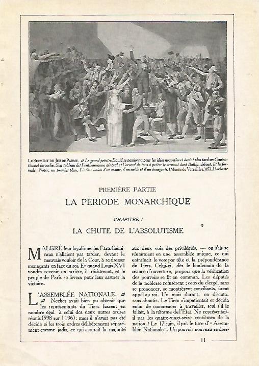 LAMINA 3735: EL JURAMENTO DE JEU DE PAUME