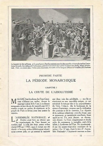 LAMINA 3735: EL JURAMENTO DE JEU DE PAUME