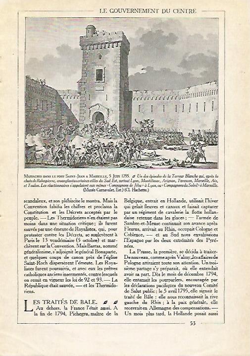LAMINA 3756: MASACRE EN EL FUERTE SAINT JEAN DE MARSELLA