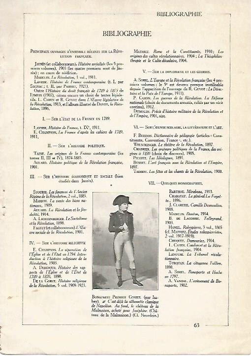 LAMINA 3761: BONAPARTE COMO PRIMER CONSUL. BIBLIOGRAFIA