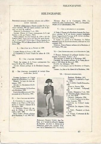 LAMINA 3761: BONAPARTE COMO PRIMER CONSUL. BIBLIOGRAFIA